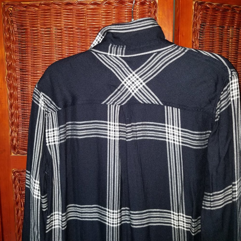 Rails Bianca Plaid Button Down Shirtdress Indigo - Picture 13 of 15